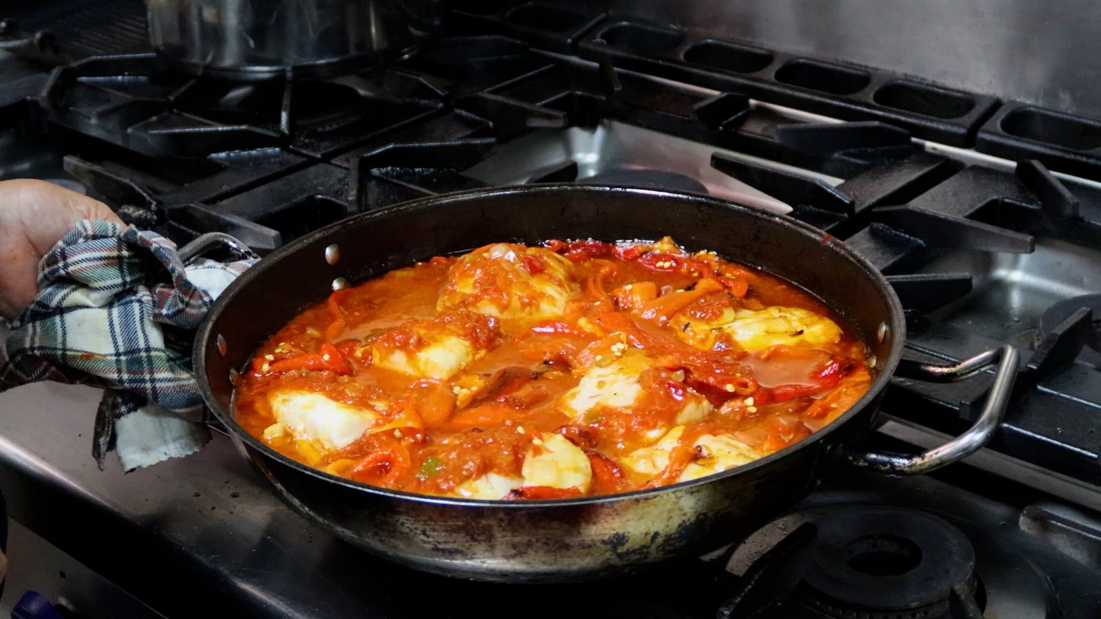 Bacalao en pisto fermosellano